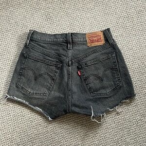 Levi’s Black High Rise Jean Shorts, size 25